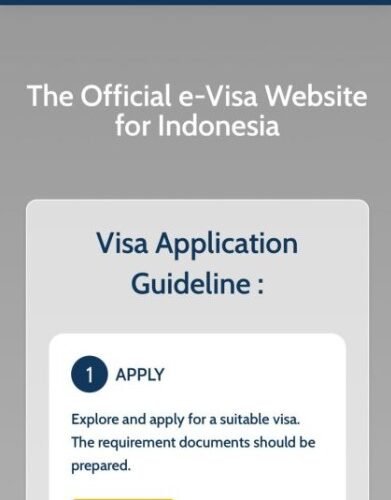 Izin tinggal secara online Via evisa.immigration.go.id.